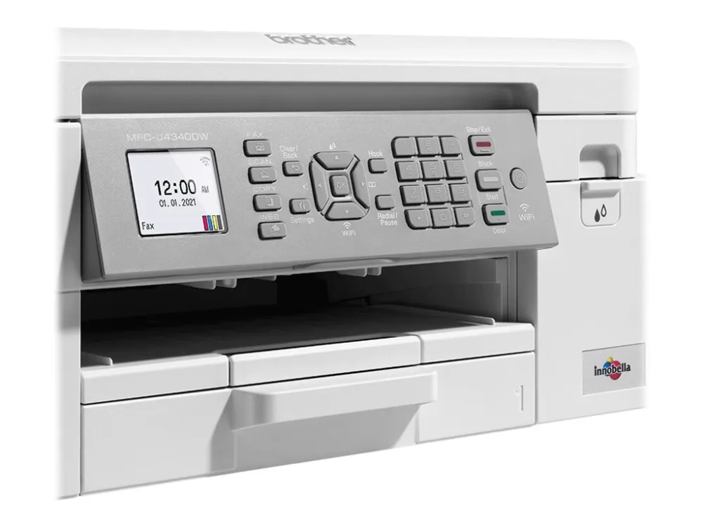 Brother MFC-J4340DWE - Multifunktionsprinter - farve - blækprinter - A4/Legal (medie) - op til 13 spm (kopiering) - op til 20 spm (udskriver) - 150 ark - 14.4 Kbps - USB 2.0, Wi-Fi(n)