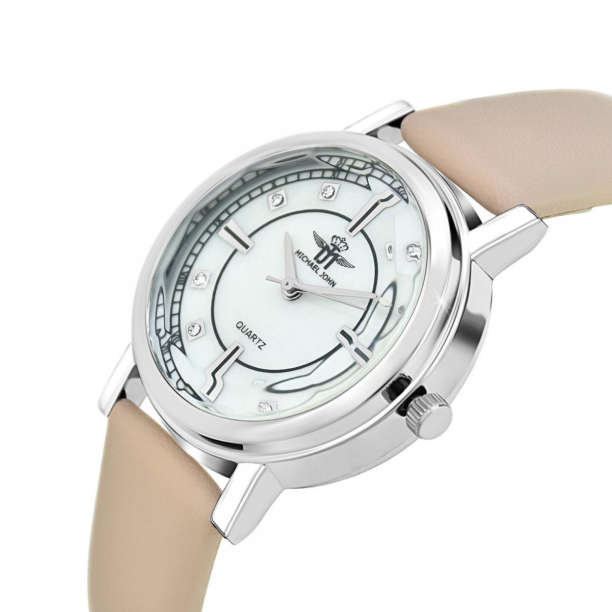 Montre Emilia élégante ornée de Cristaux scintillants SC Crystal