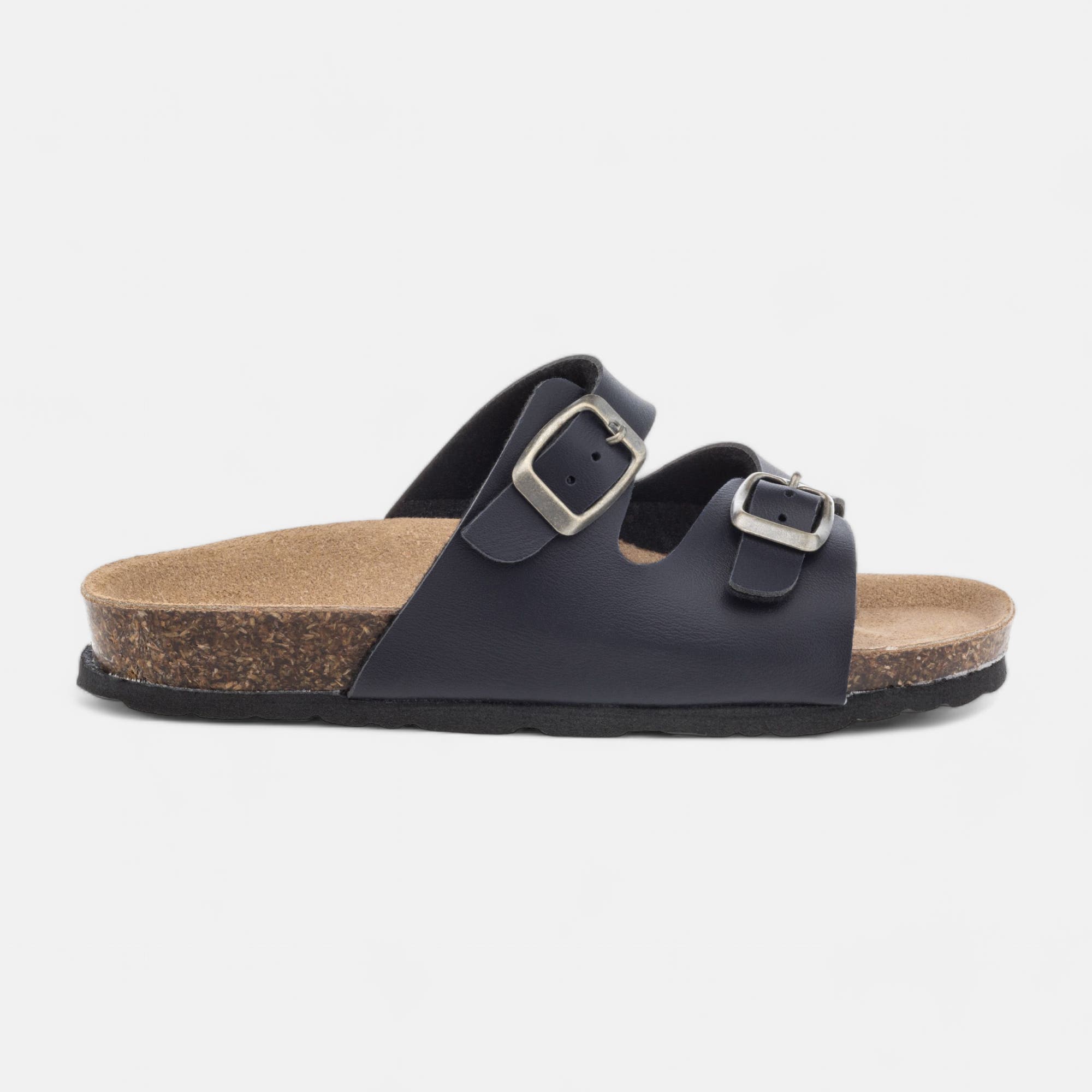 Mules semelle liège Garçon bleu