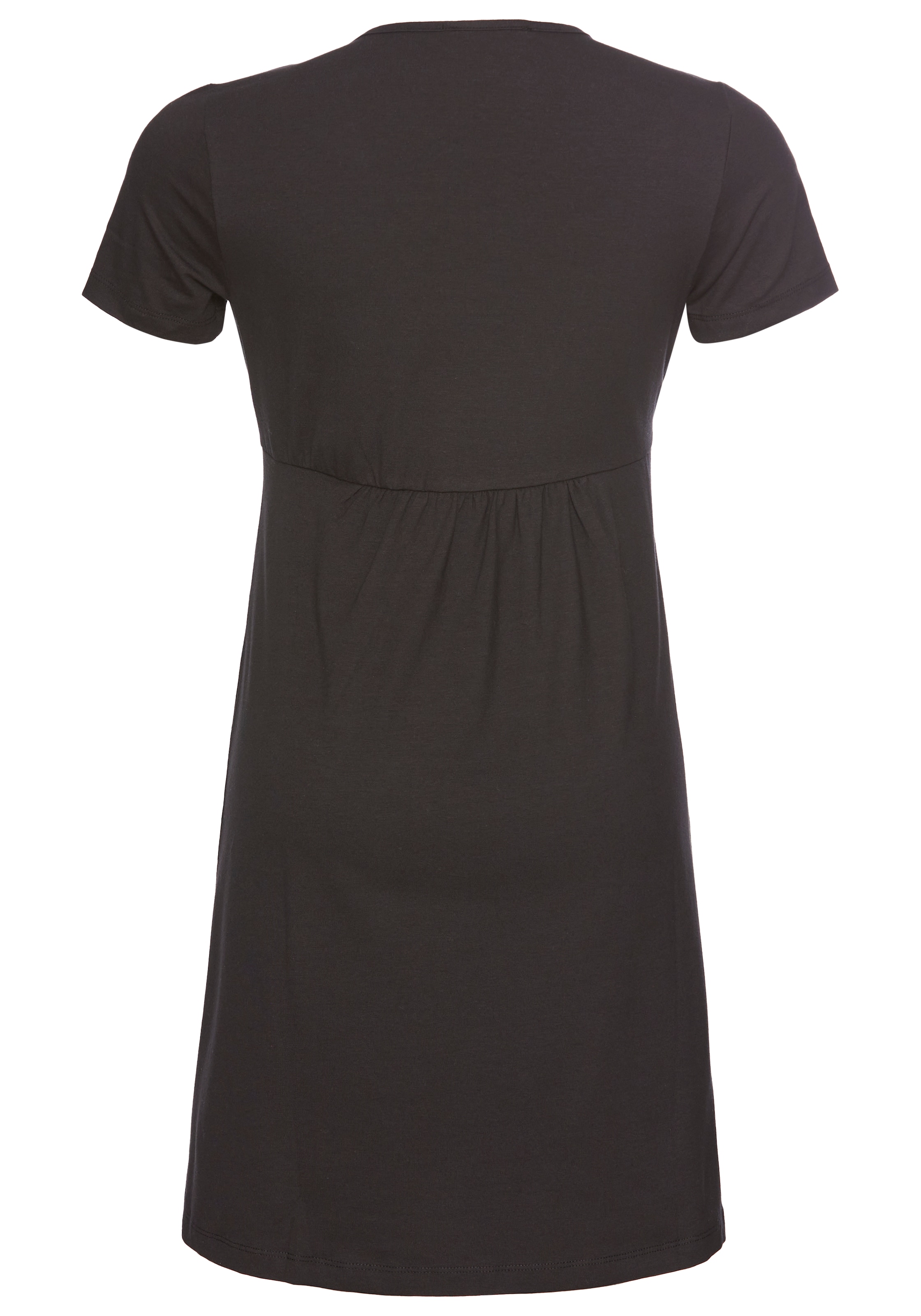 Neun Monate Umstandskleid »Kurzes Schwangerschafts-Jerseykleid, Minikleid« Auschnitt in Wickeloptik