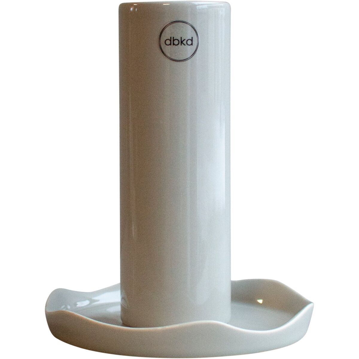 Wave vase, small, shiny mole
