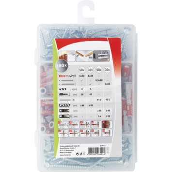 Fischer Duopower assortimentsdoos 160-delig
