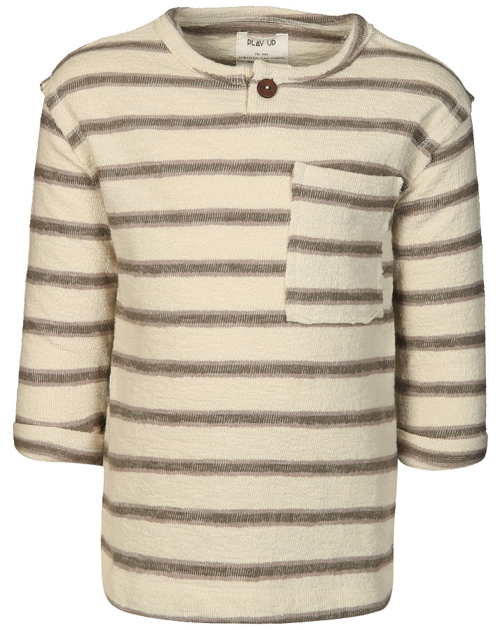 Sweatshirt STRIPED in beige