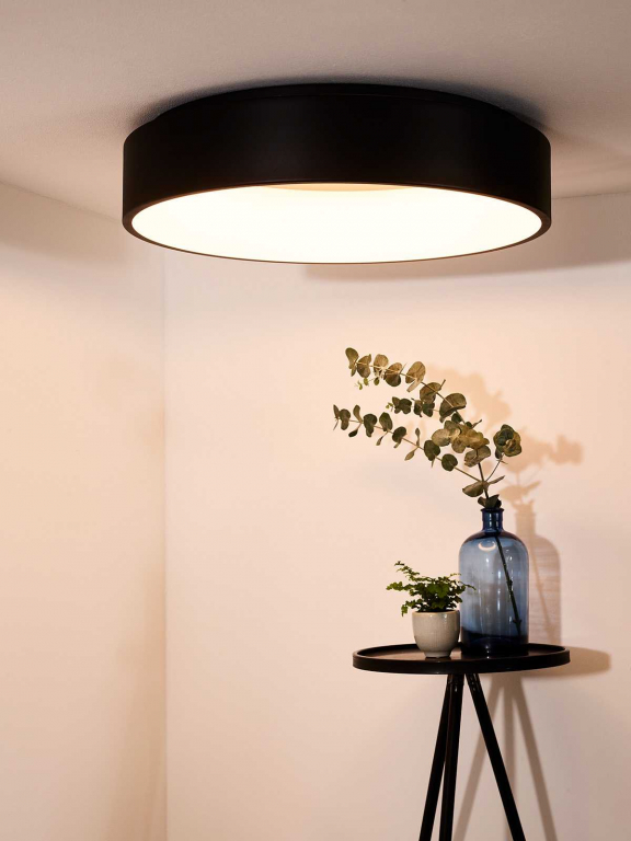 Lucide Talowe plafondlamp Ø60 LED zwart
