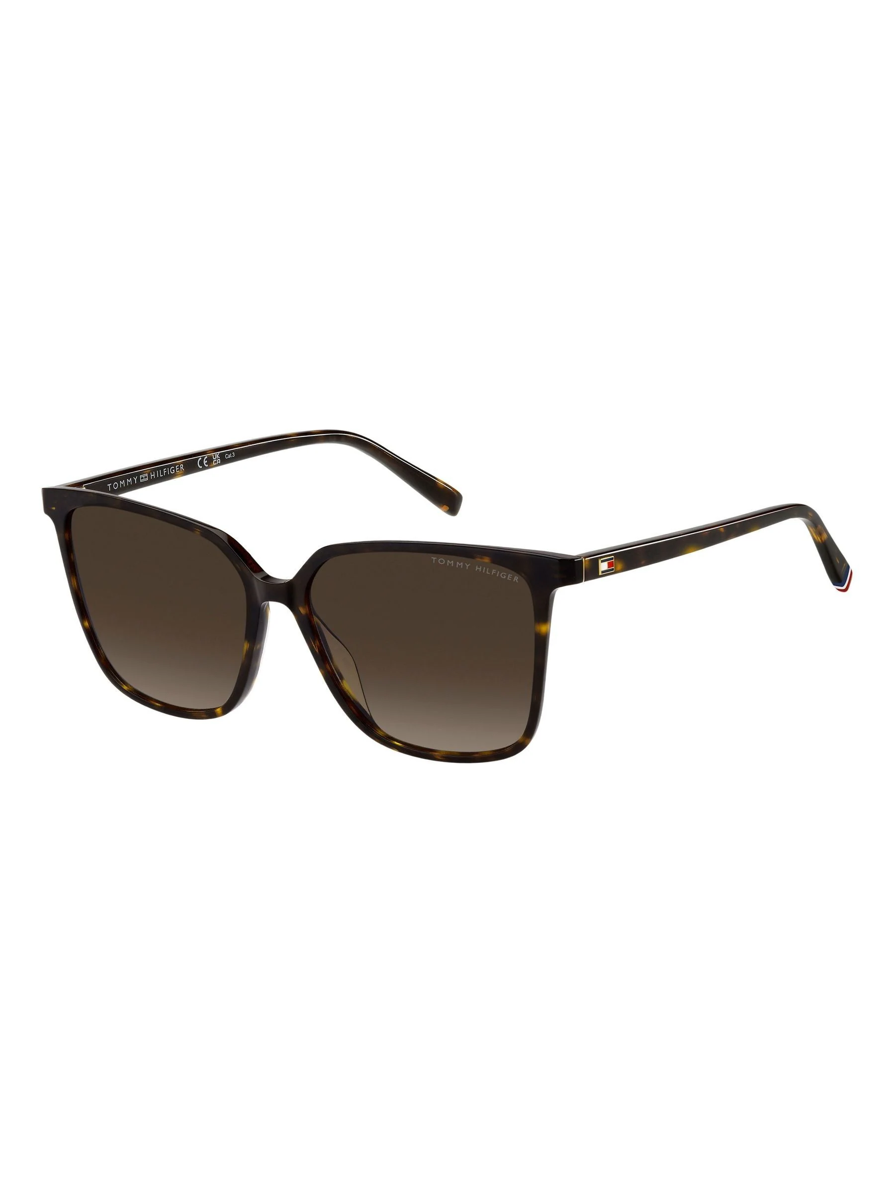 Tommy Hilfiger Cat Eye Sunglasses in Havana