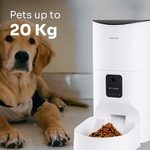 Alimentador automático para animais de estimação Mellerware Petto, branco