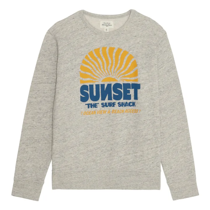 Hartford Sweat Light Crew Sunset Eponge | Gris