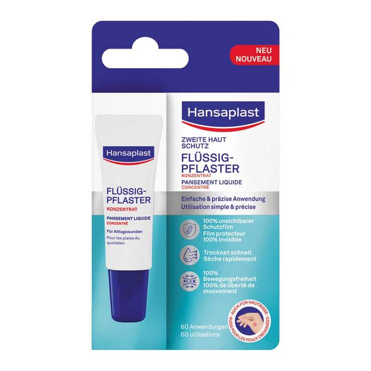 Hansaplast Zweite Haut Schutz Flüssig- Pflaster Konzentrat , 10 ml