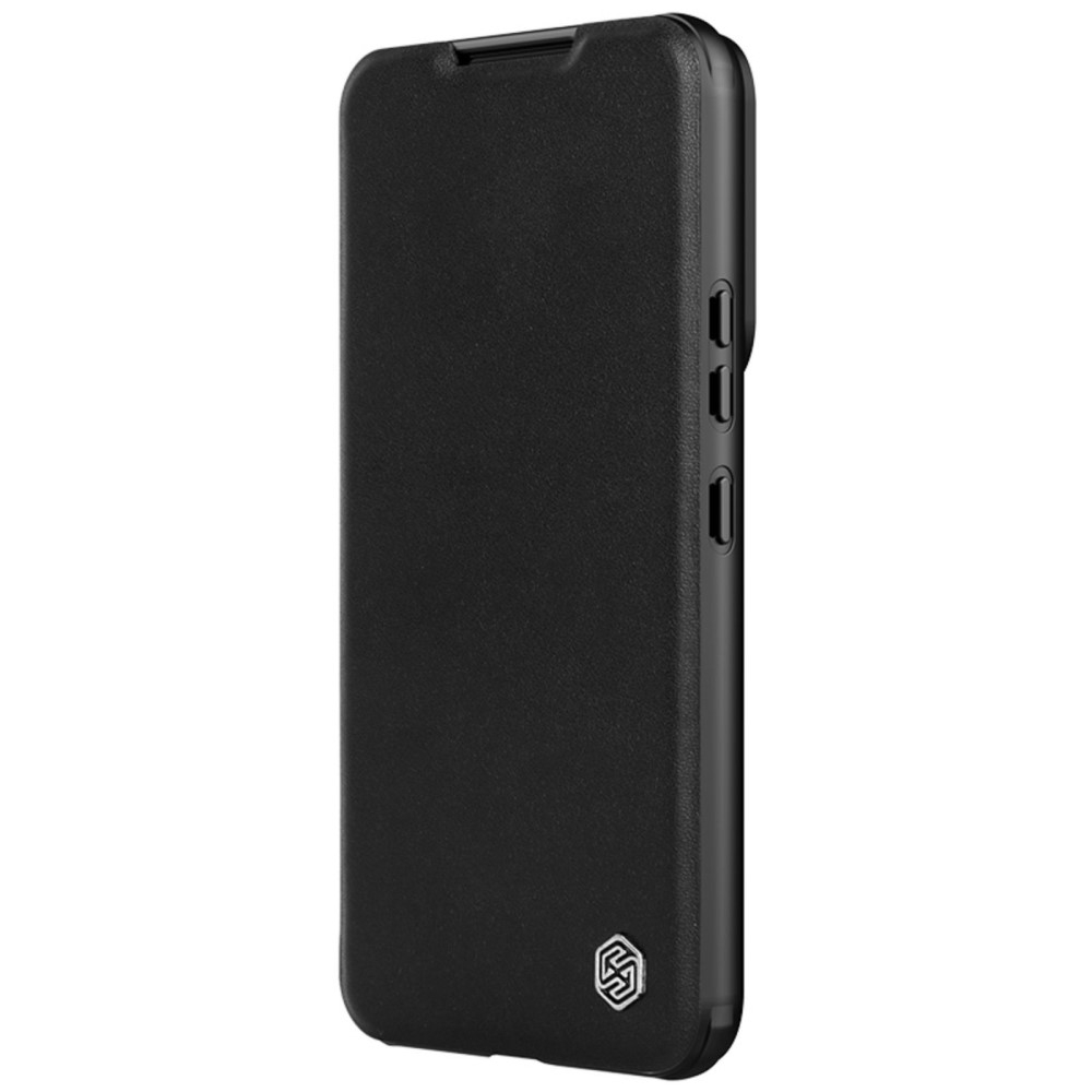 Samsung Galaxy S23 5G Leder Tasche Cam-Slider Kameraschutz - Schwarz