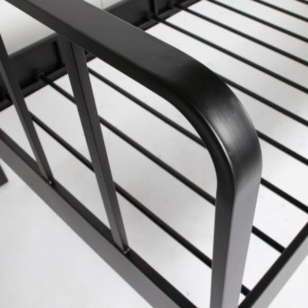 Woood Mees Bed Metaal Zwart 90 x 200 Cm