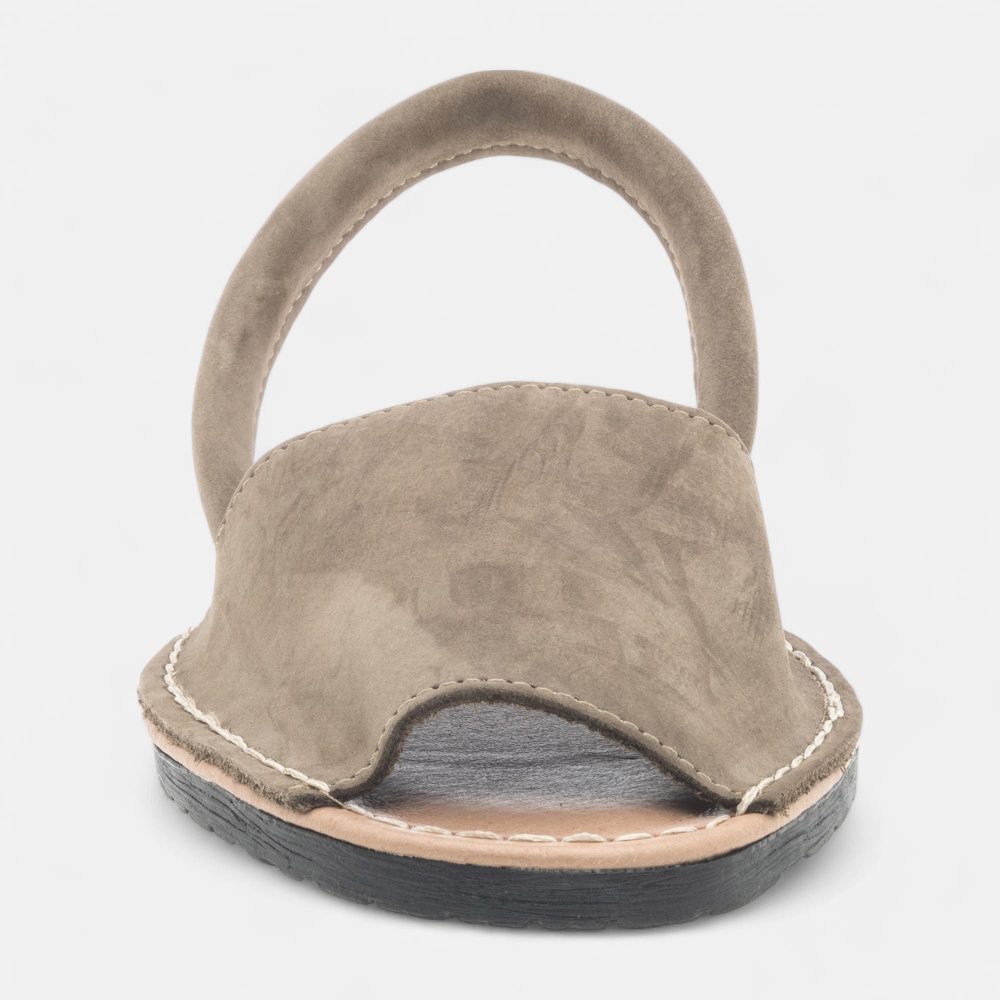 Sandales Femme en cuir kaki