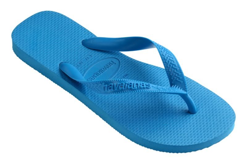 HAVAIANAS TOP TURQUOISE KLIPKLAPPER I TURKIS GUMMI