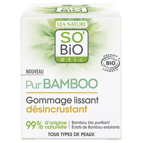 Esfoliante Suavizante de Bambu Orgânico So'Bio Étic Pur 50ml