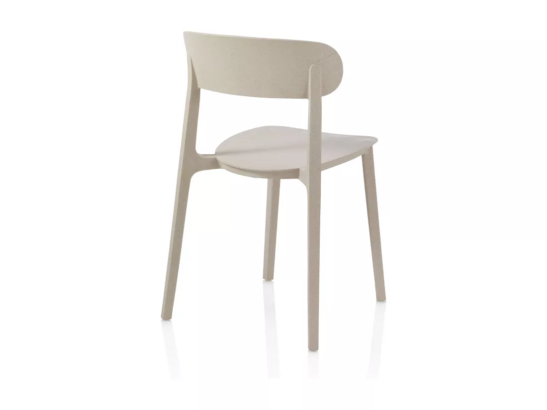 Set de 4 Chaises d'intérieur/extérieur recyclé SILVIA beige