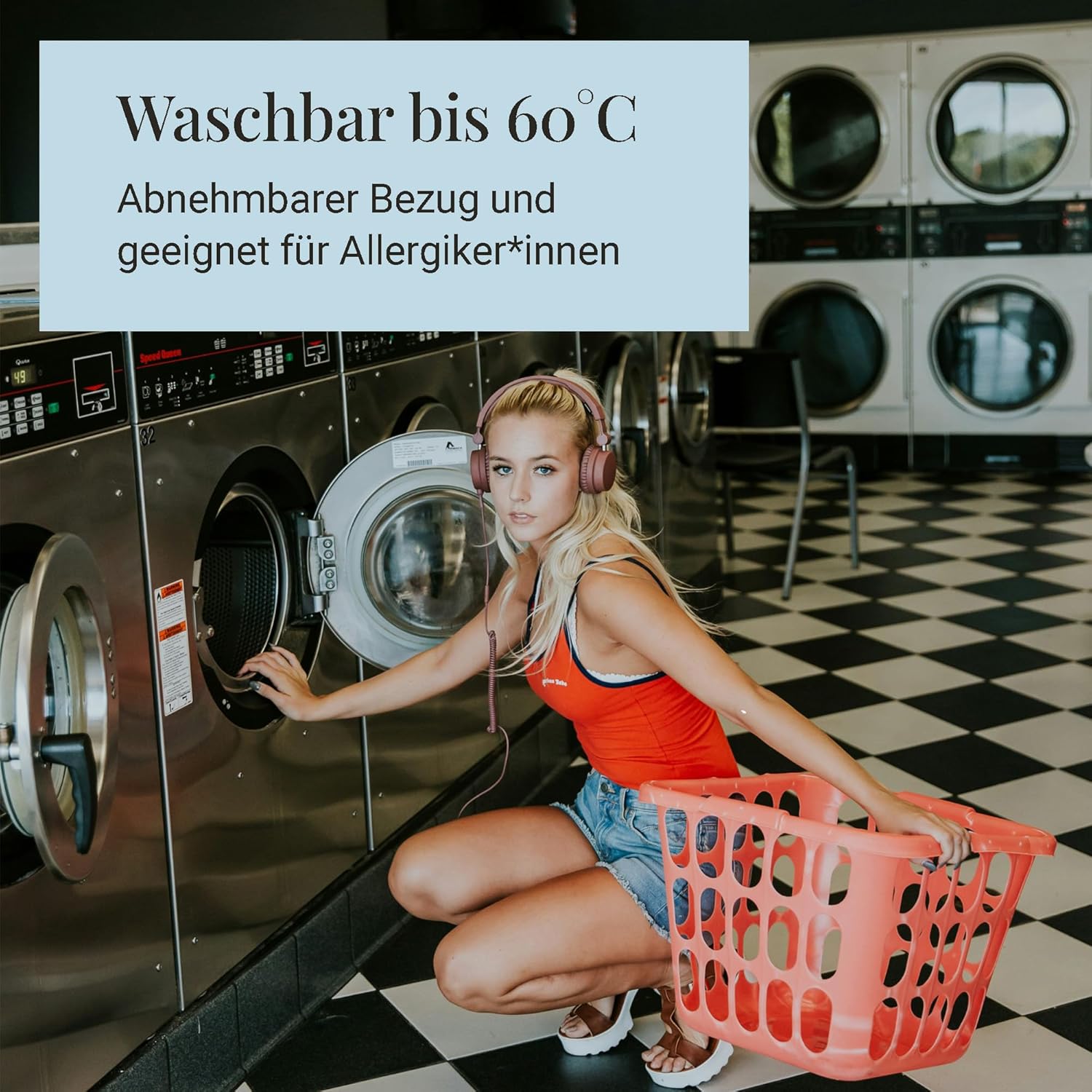 September – Topper 70x210 cm Komfortschaum mit 6 cm Höhe – Matratzenauflage mittelweicher Härtegrad H2/H3 für Matratzen, Boxspringbetten etc. – Oeko-TEX® Standard 100 zert. – Bezug bei 60°C waschbar