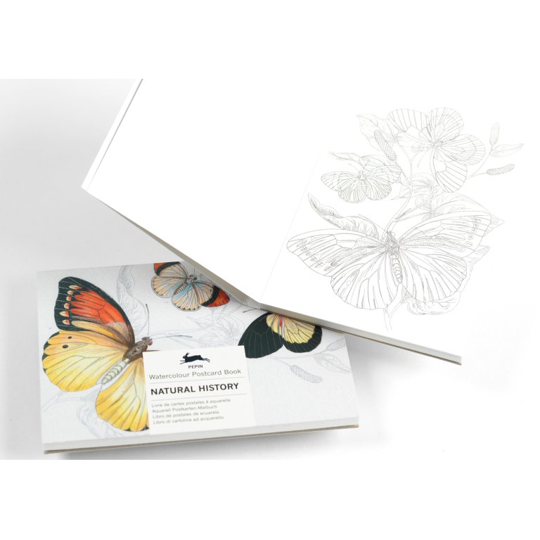 Pepin Künstler-Postkarten-Malbuch Aquarellpapier