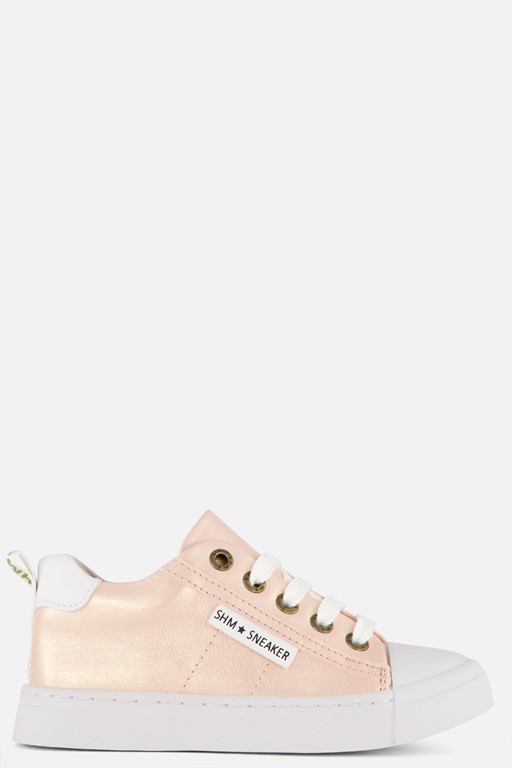 Shoesme Sneakers metallic roze Leer