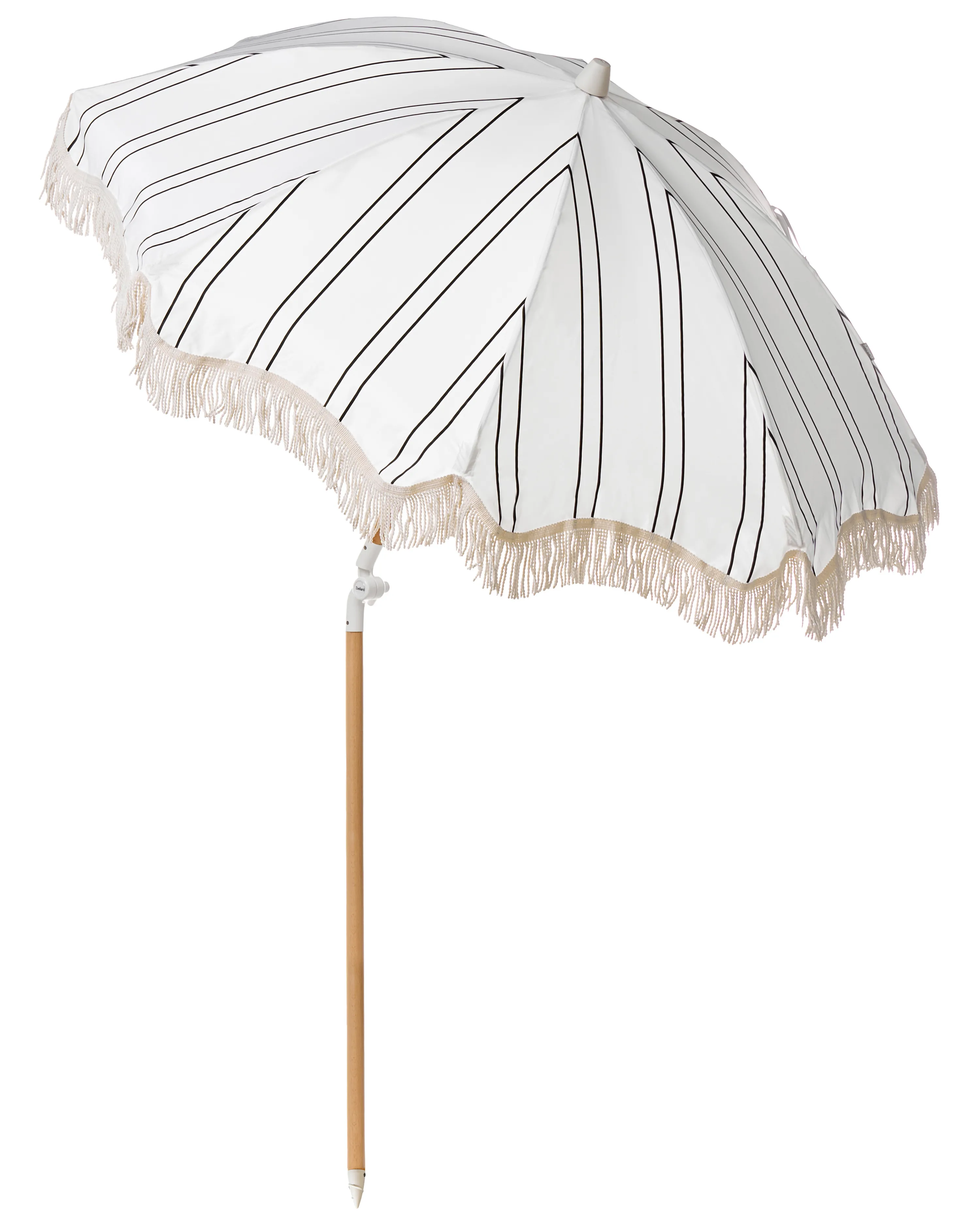 Parasol 155 cm MONDELLO Wit/zwart