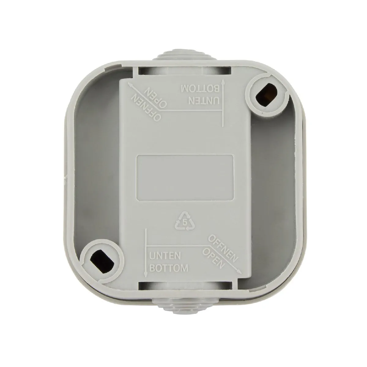 Ledkia Interrupteur Simple avec Voyant Lumineux IP54 - Gris