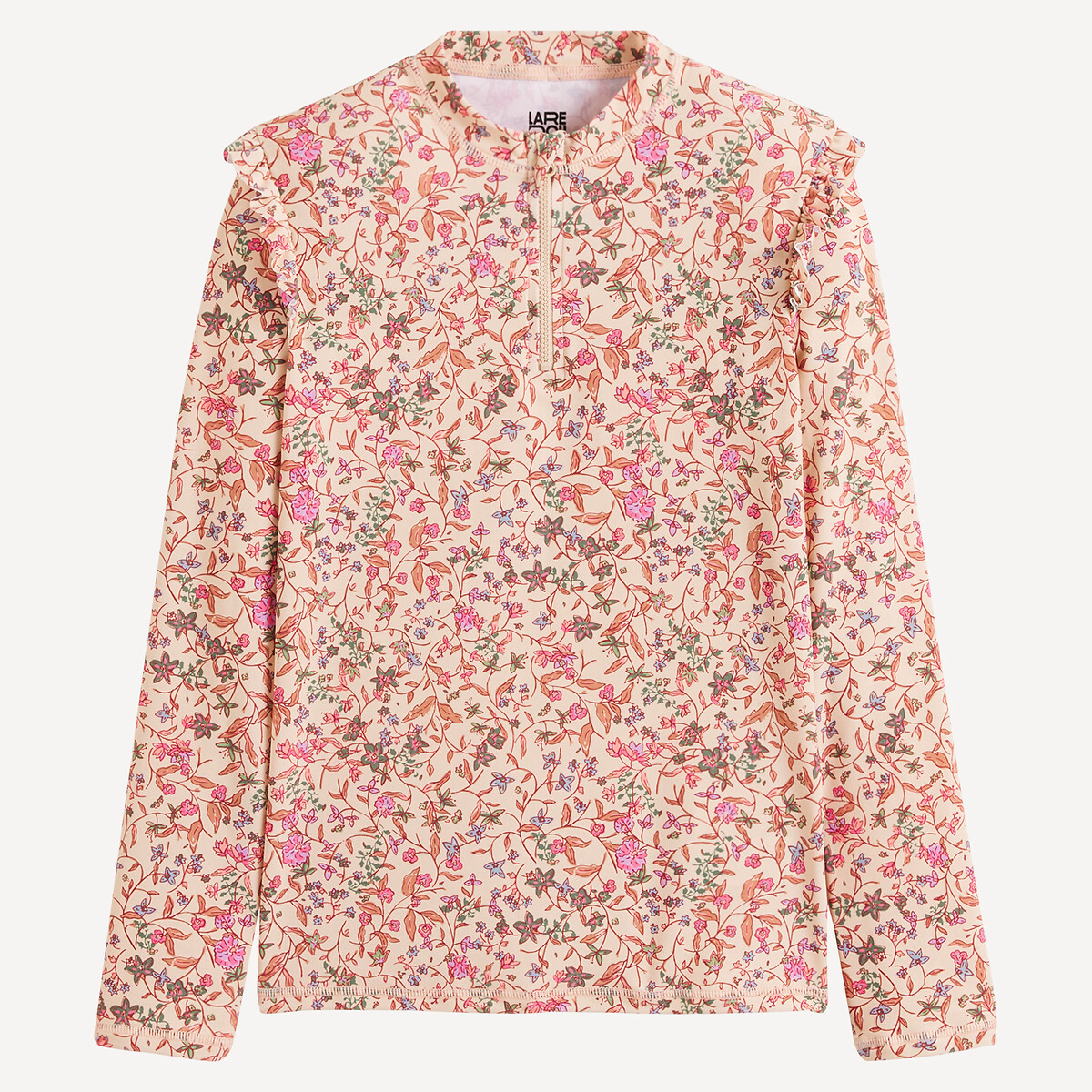 COLEÇÕES LA REDOUTE<br>Camiseta floral com proteção UV