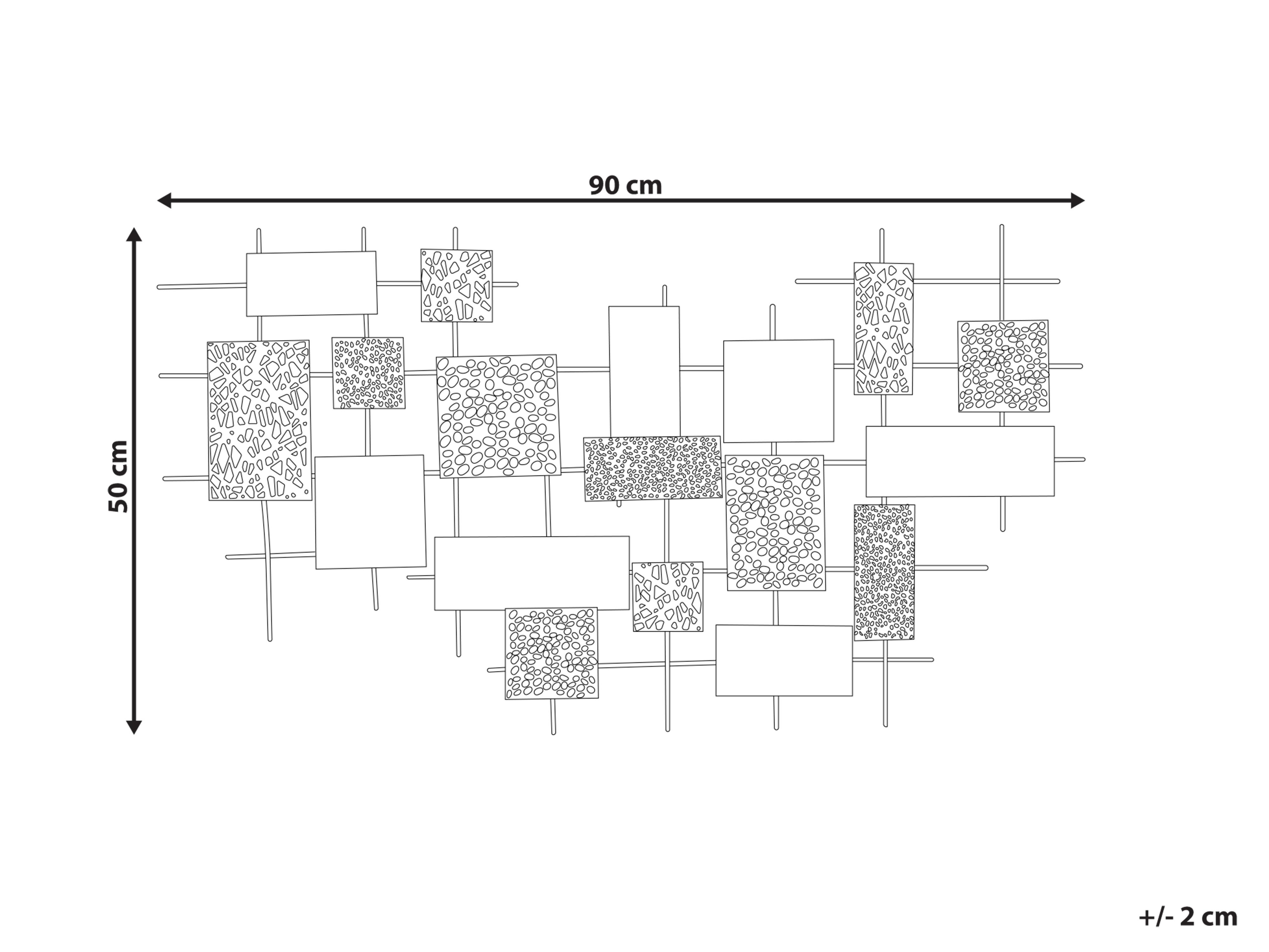 Wanddecoratie ASTATINE Metaal 50 cm Goud