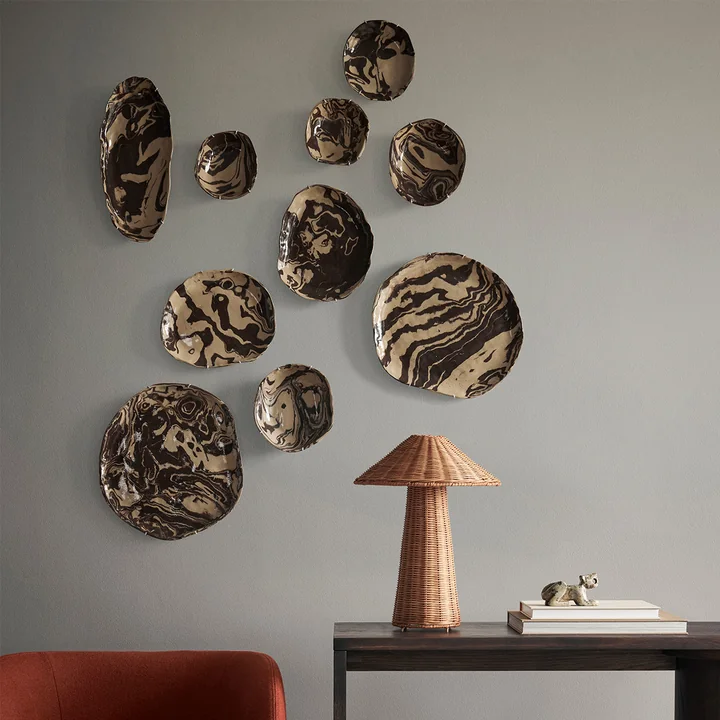 Ferm Living - Ryu Teller, 37 cm, sand / braun