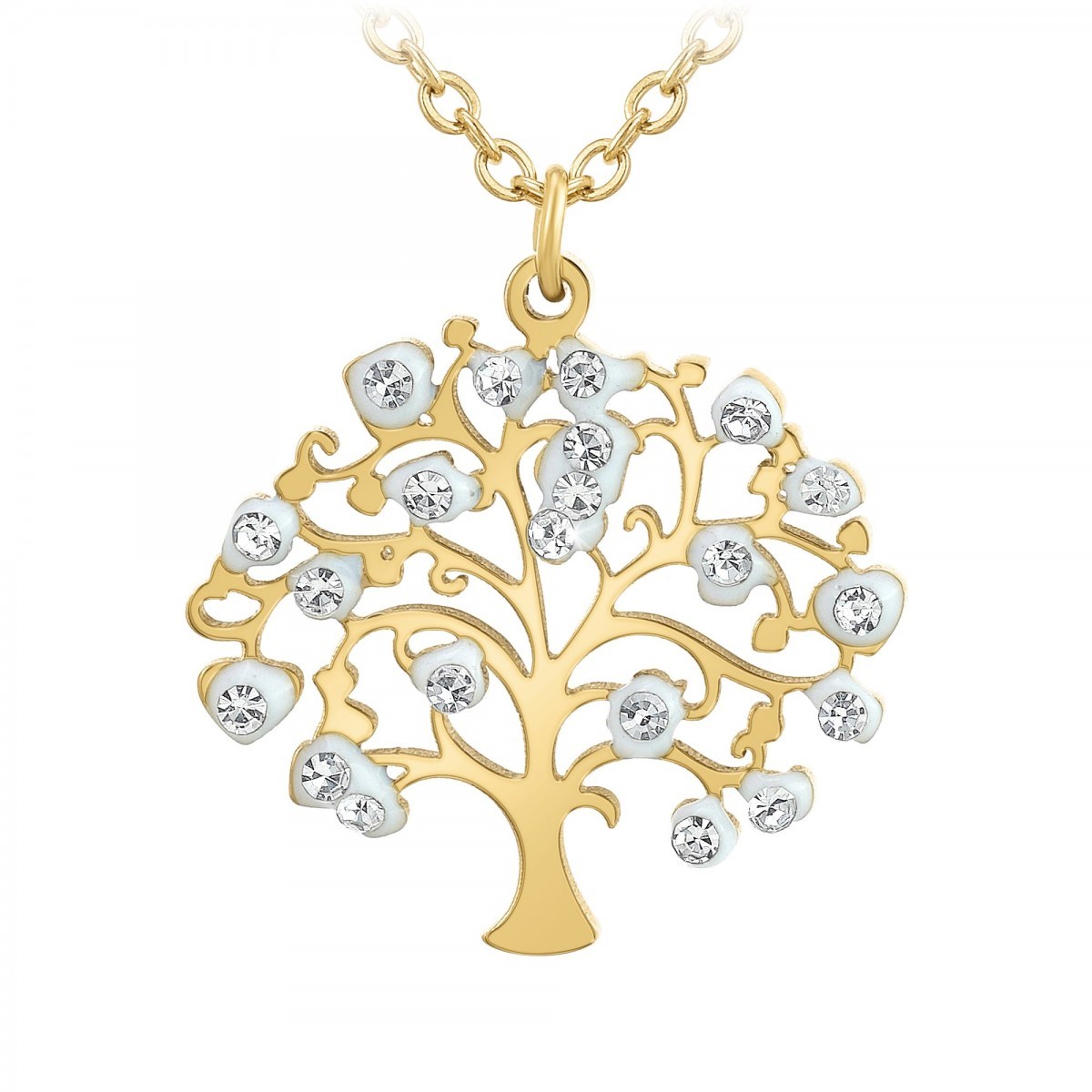 Collier arbre de vie SC Bohème orné de Cristaux scintillants