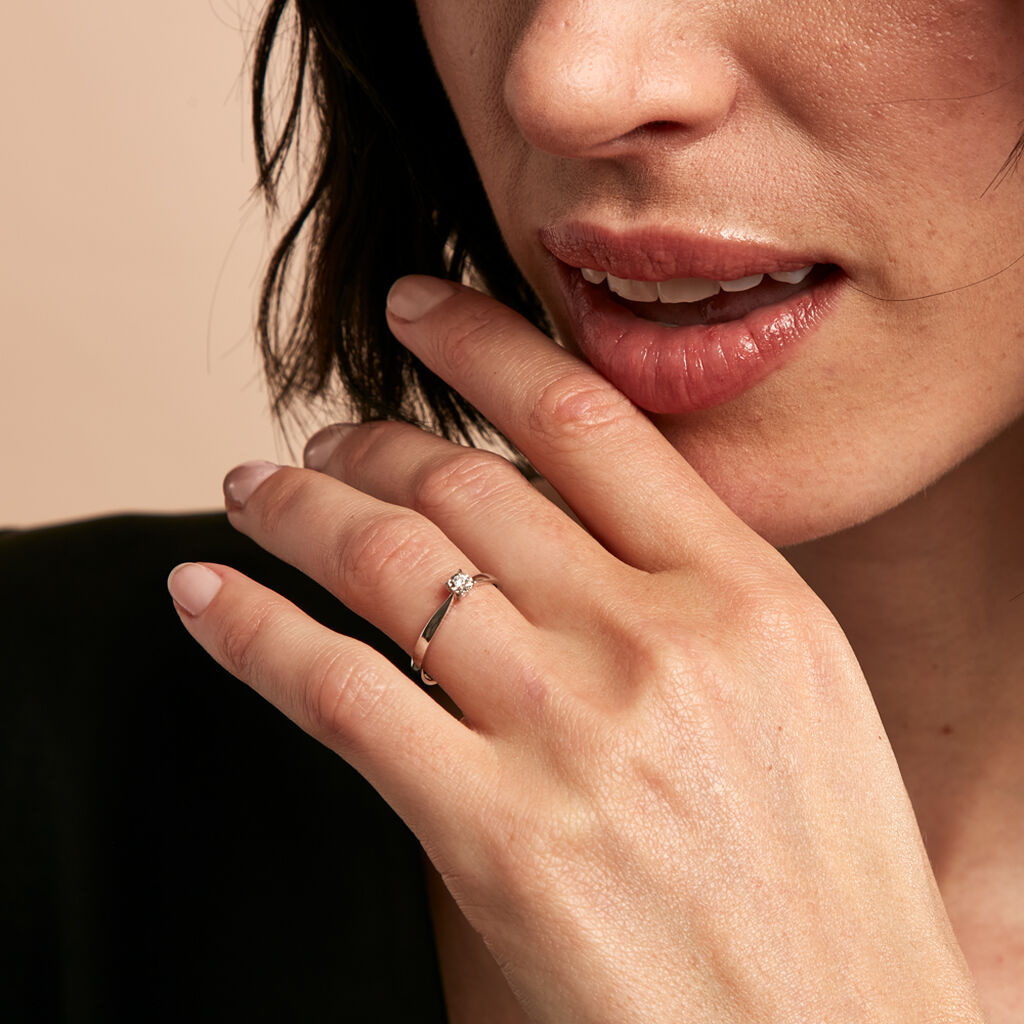 Bague Diamotion Or Blanc Diamant