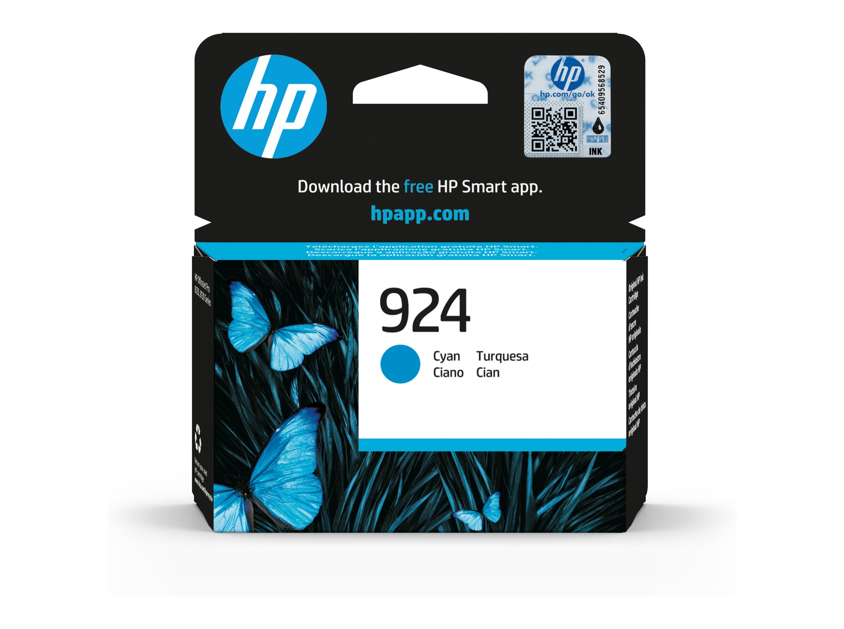 TINTEIRO ORIGINAL HP 924 CYAN 4K0U3NE#SE1