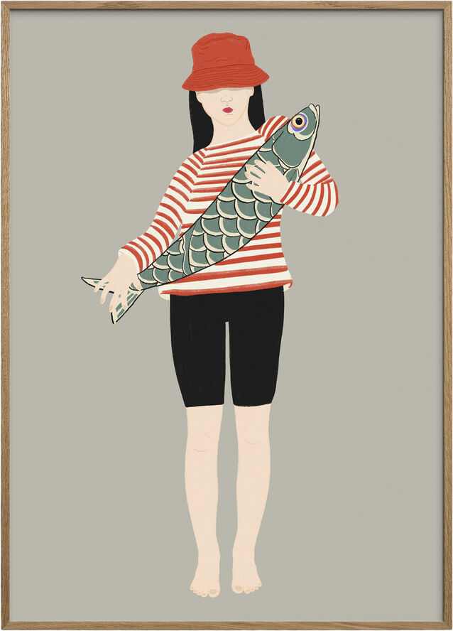 Poster & Frame Jota de jai - My Fish Flerfarvet