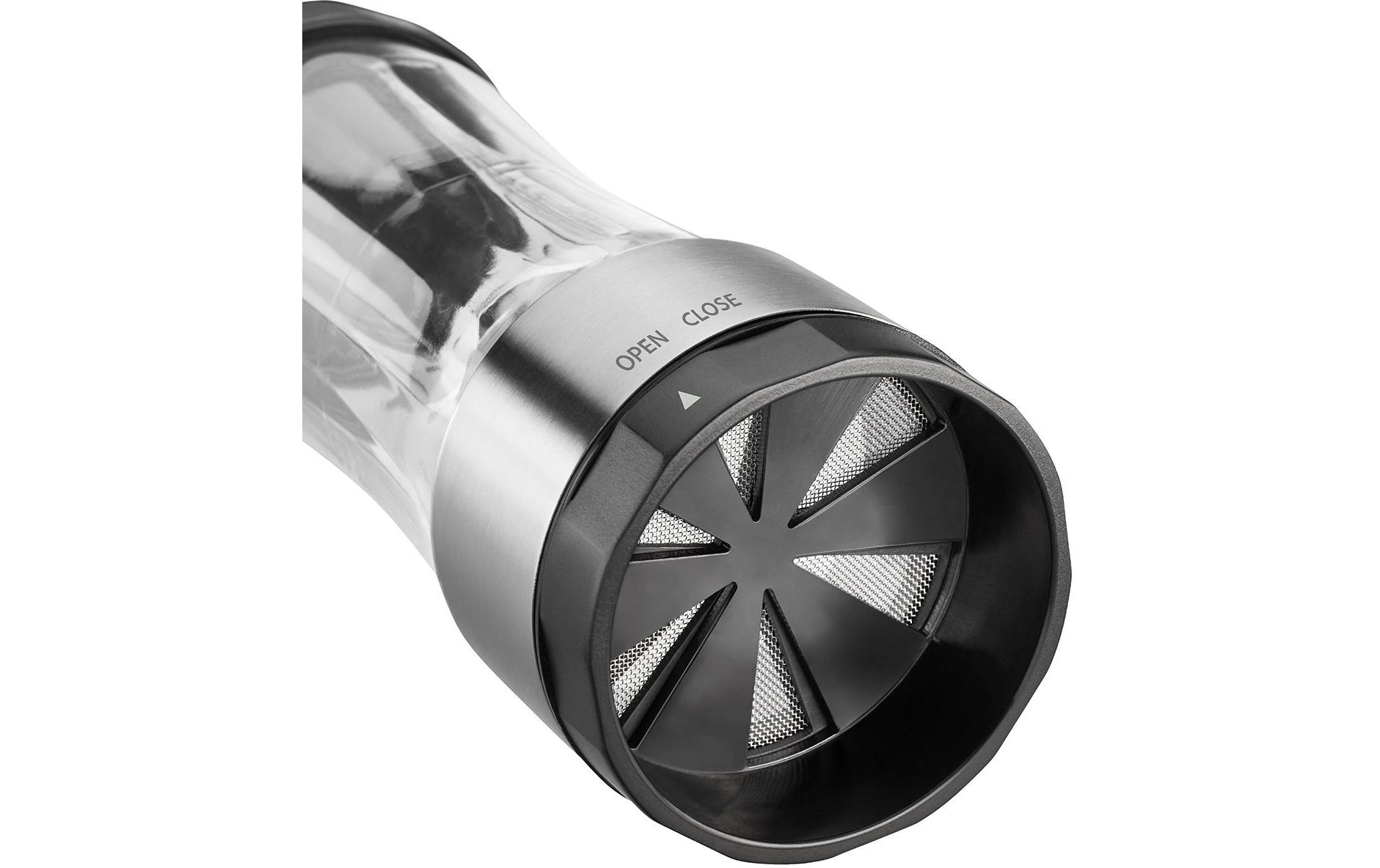 Puderzuckermühle Dispenso Schwarz/SilberMühle für bis zu 200 g Puderzucker