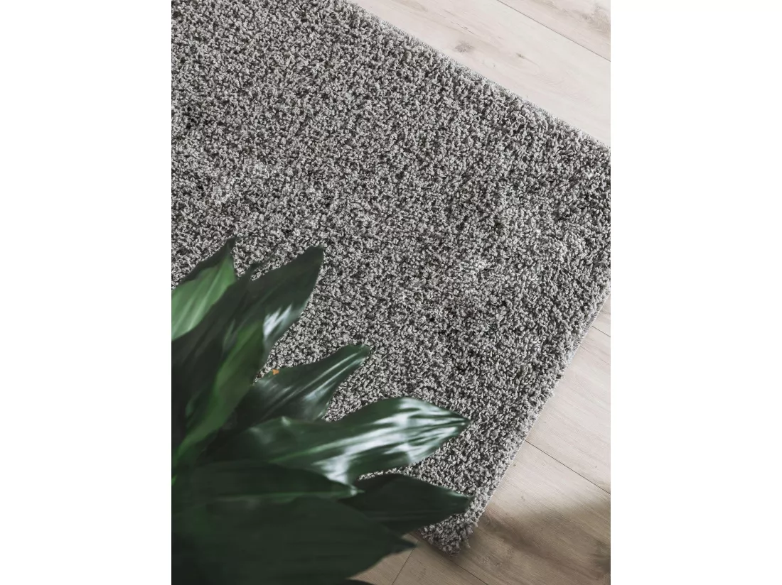 Tapis à poils longs Soho Gris clair 80x300 cm