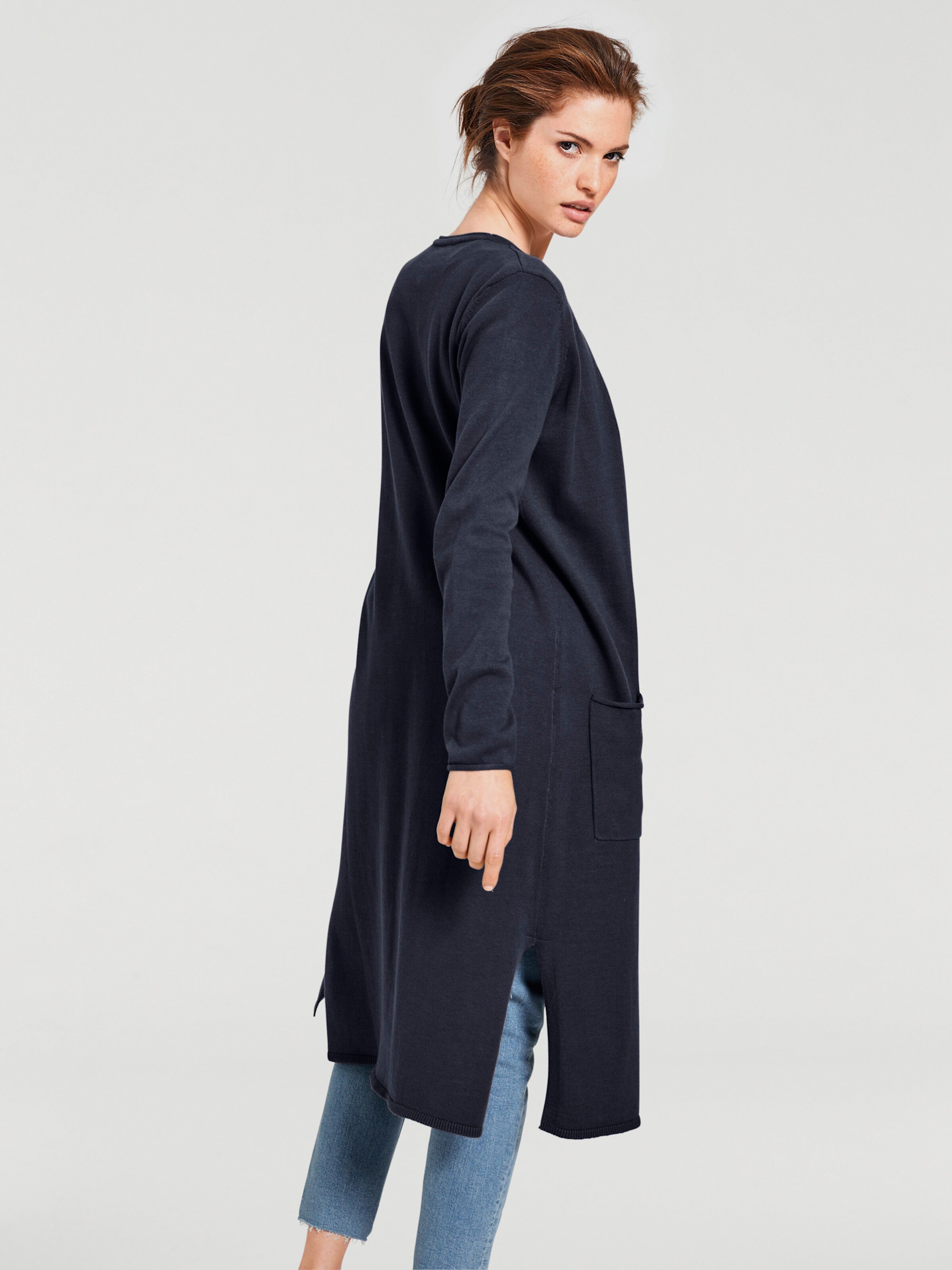Long-Strickjacke