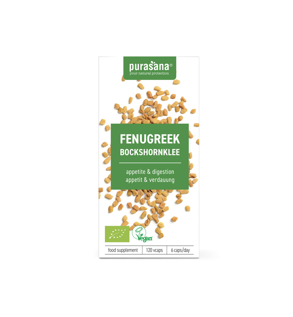 Purasana Fenegriek/Fenugrec Vegan Bio (120 vega capsules)