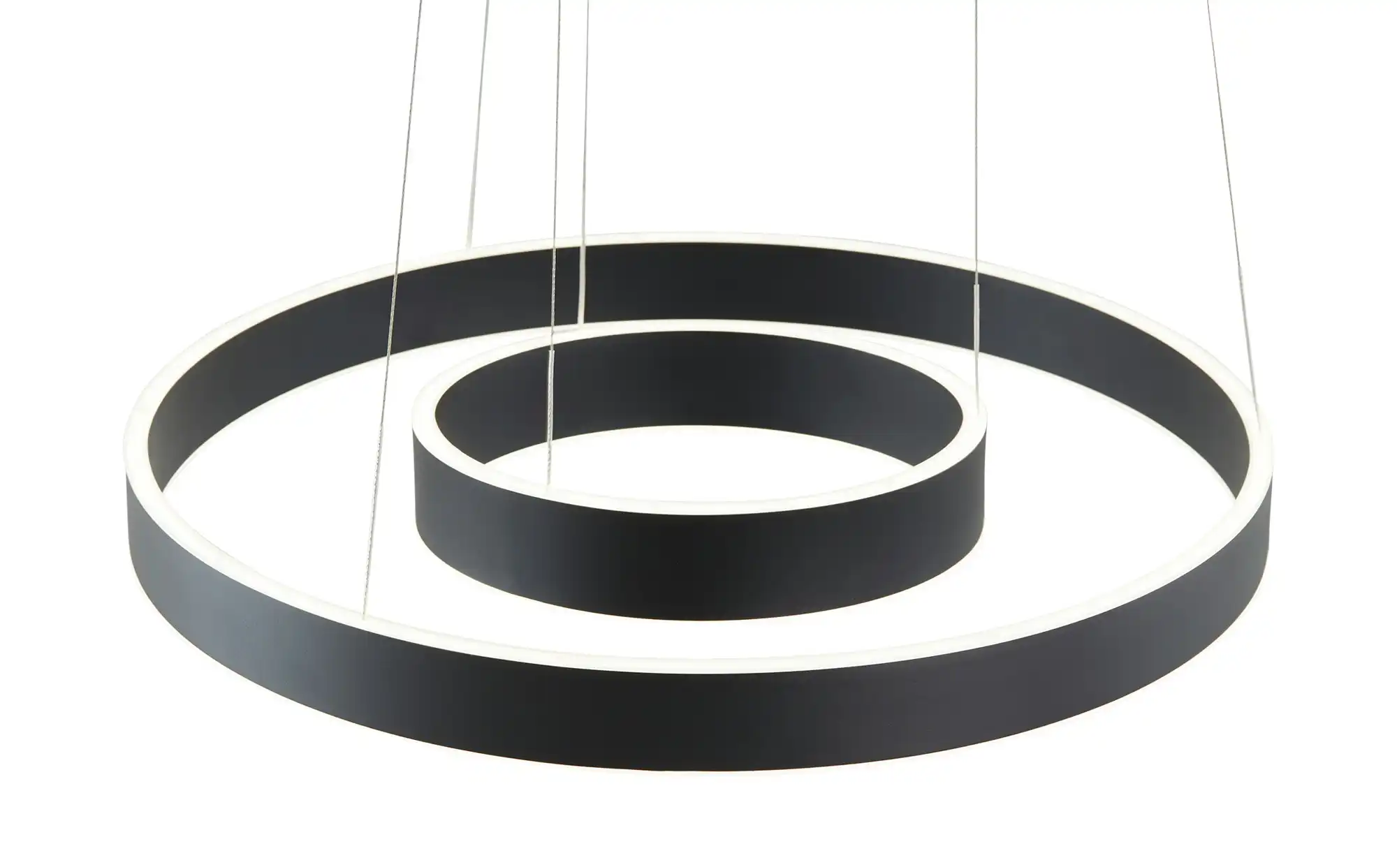 HELL-höllisch gutes Licht LED-Pendelleuchte, schwarz `Ringe´