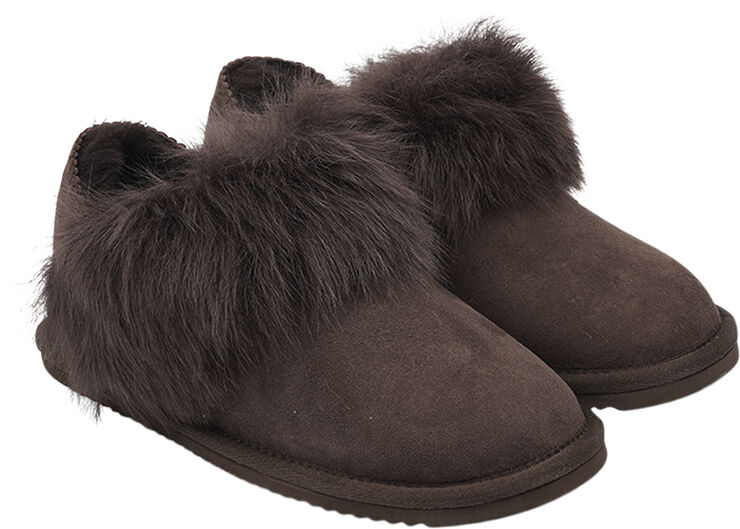 Lovelies MOLDE - SHEARLING BOOTS Chocolate