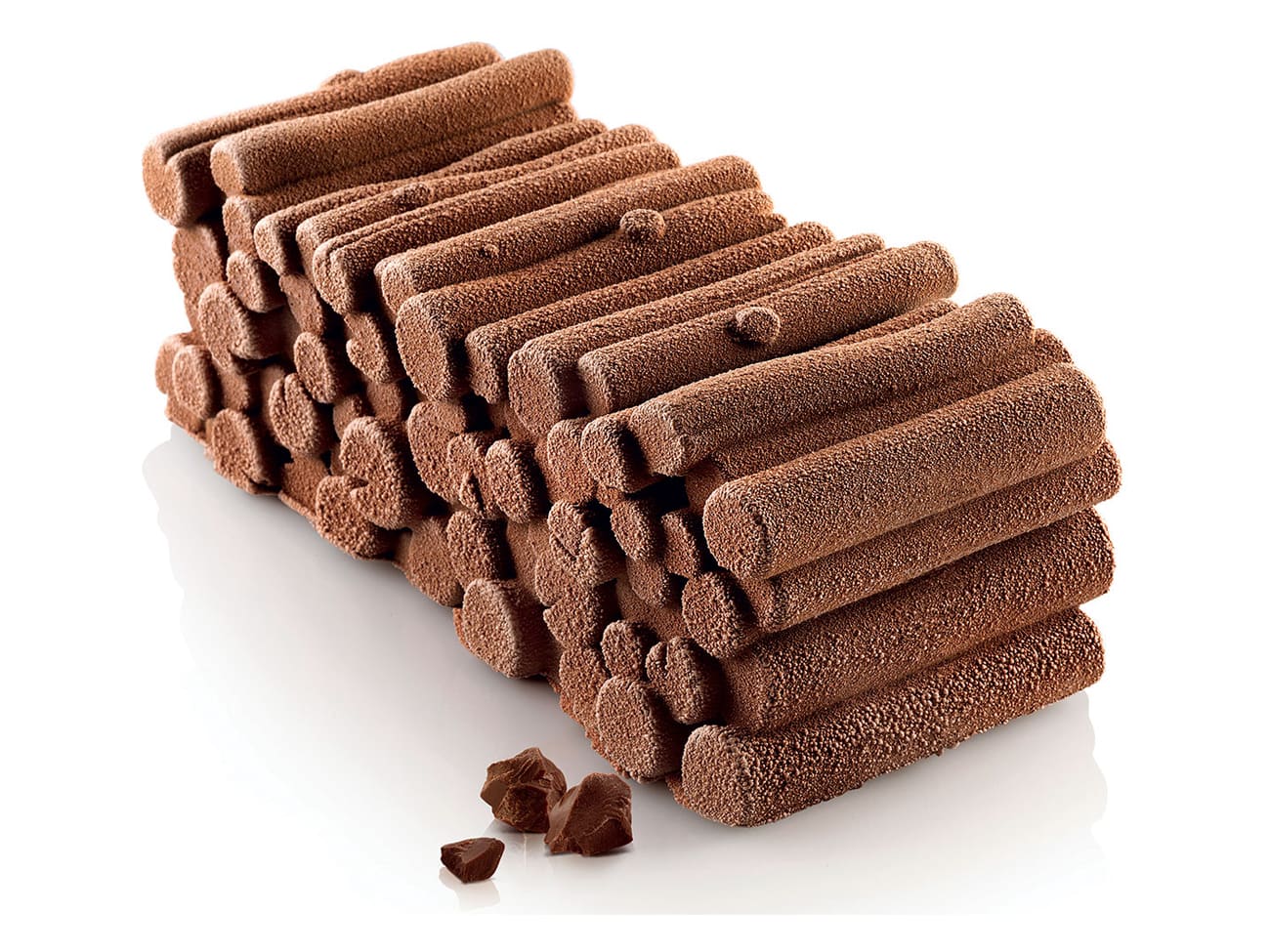 Moule à bûche silicone - Woody - 22 x 9 cm - Silikomart