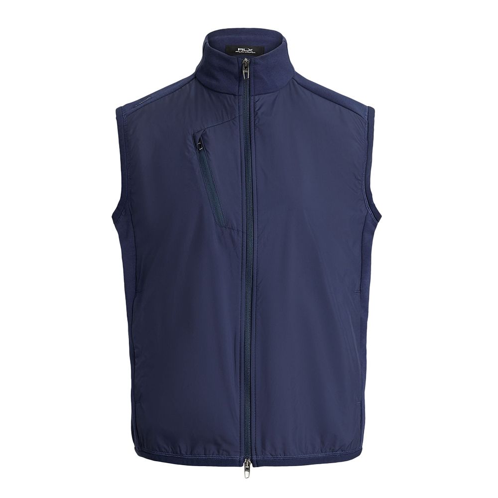 Hybrid Mockneck Vest Herre Navy