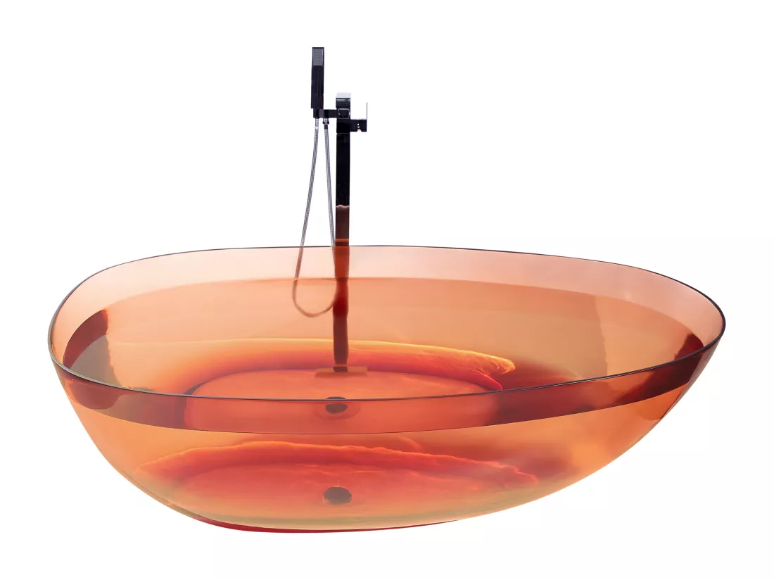 Baignoire îlot rouge 169 x 78 cm BLANCARENA