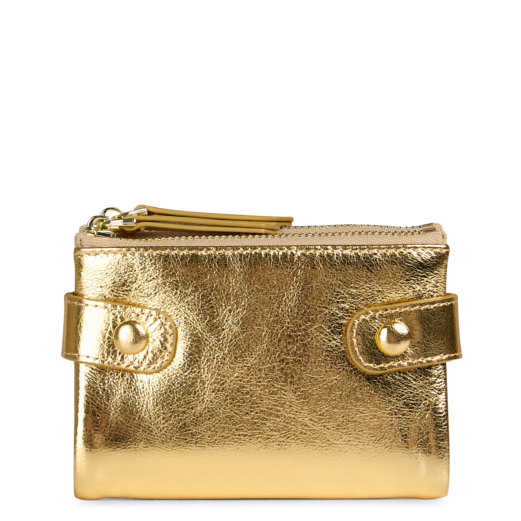 MINI COMPAGNON - Porte-monnaie en cuir | Doré
