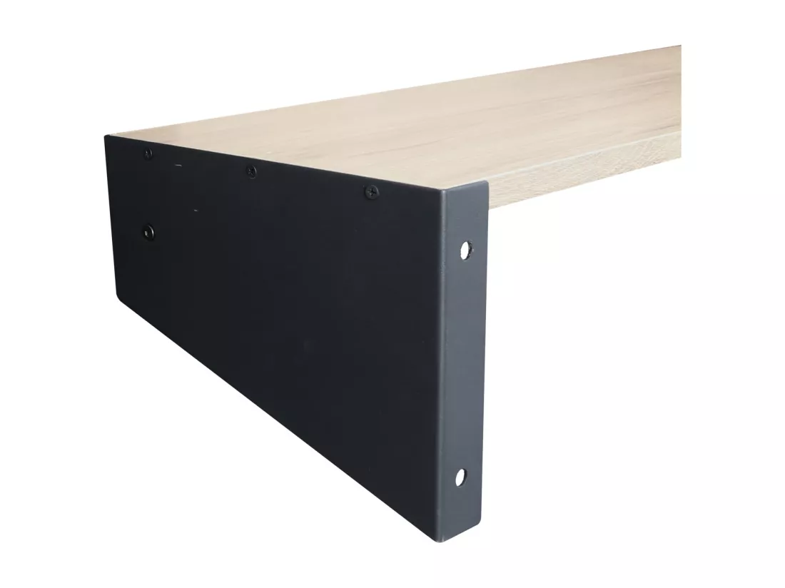 Penderie étagère murale bois et métal L90 cm STEFF