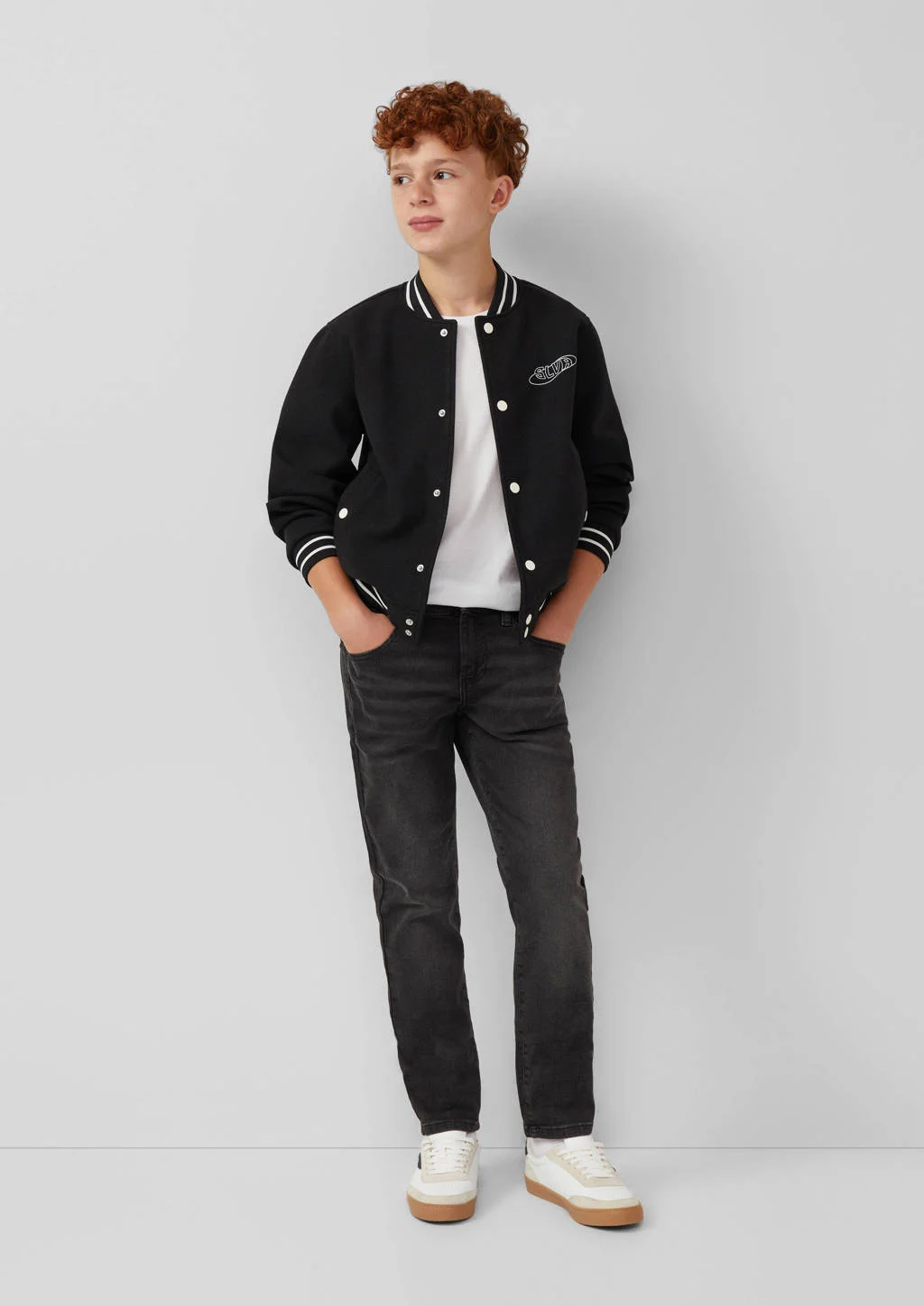 s.Oliver baseball jacket herfst zwart