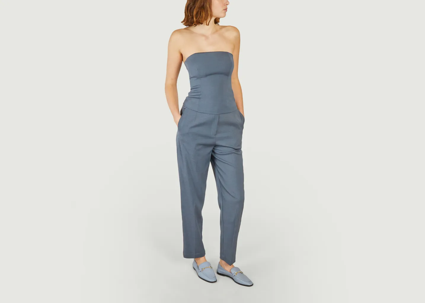 Pantalon formel ajusté à pinces Hallie Samsoe Samsoe