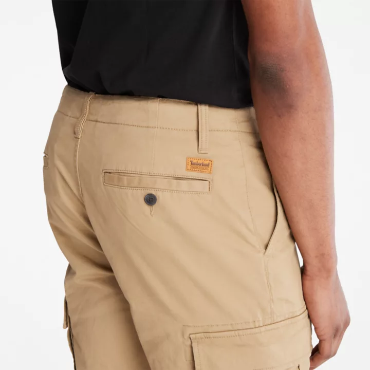 Calças cargo Core para homem na cor bege