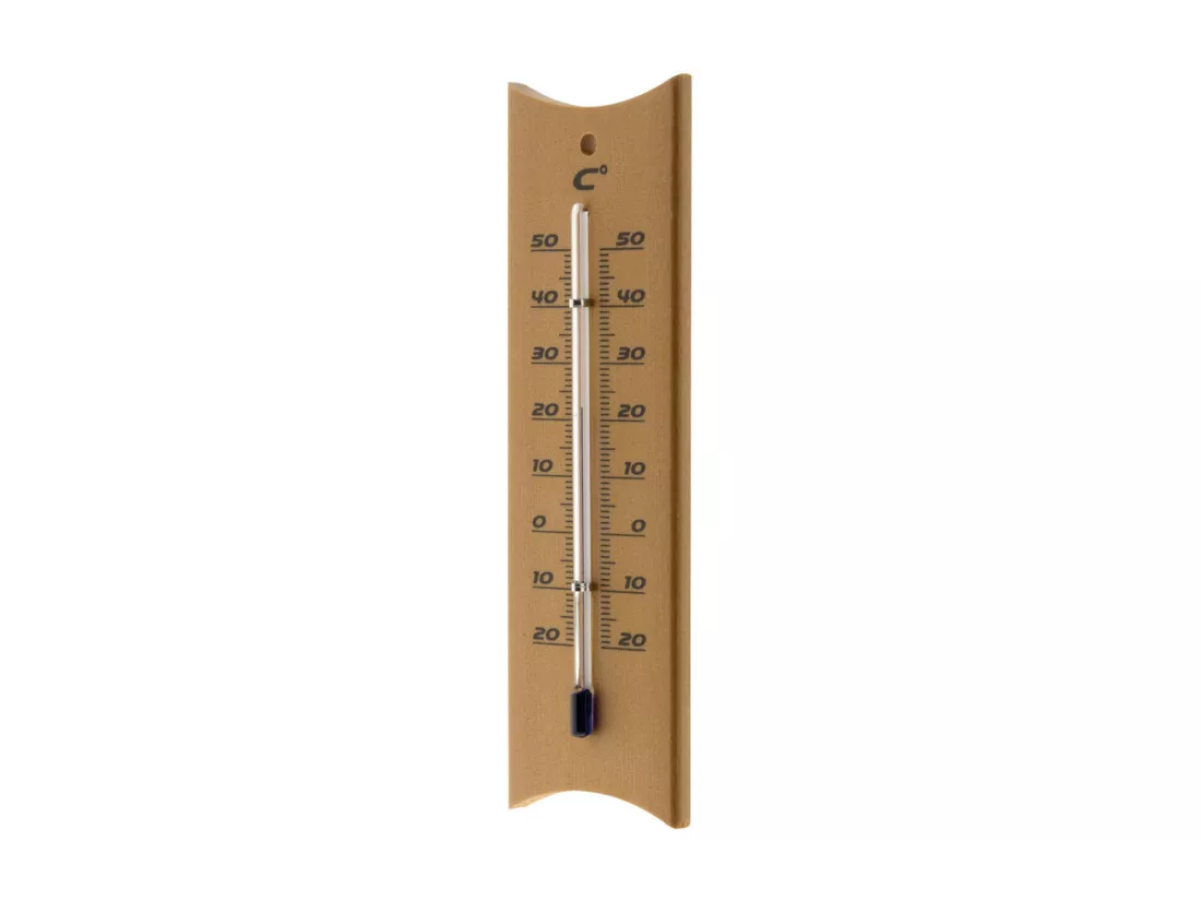 Thermomètre Marron classique à alcool - Blanc - Otio