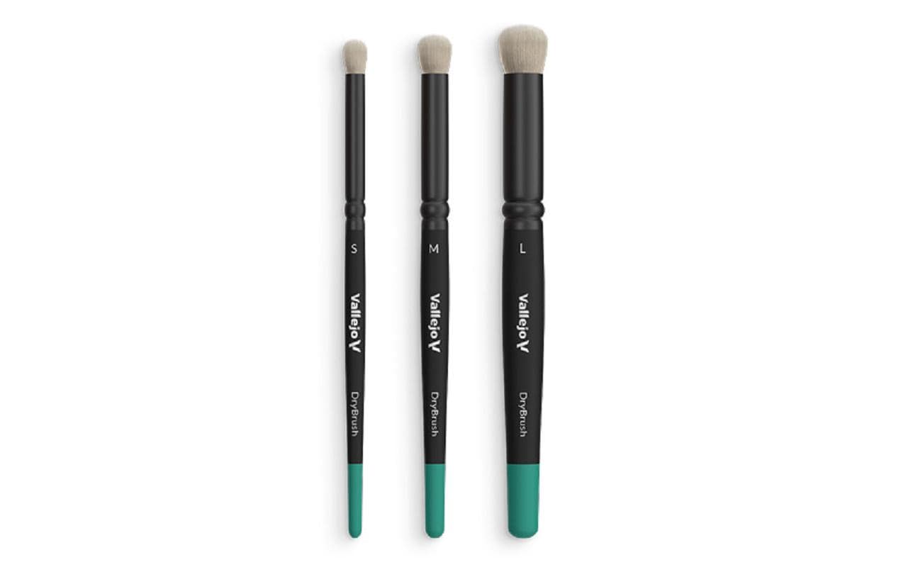 Pinsel Dry Brush Set S, M, L3-teiliges Pinsel-Set für Effekte und Texturen