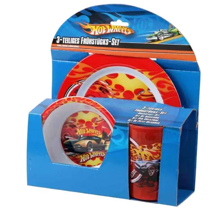 Hot Wheels Frühstücksset, 3-teilig