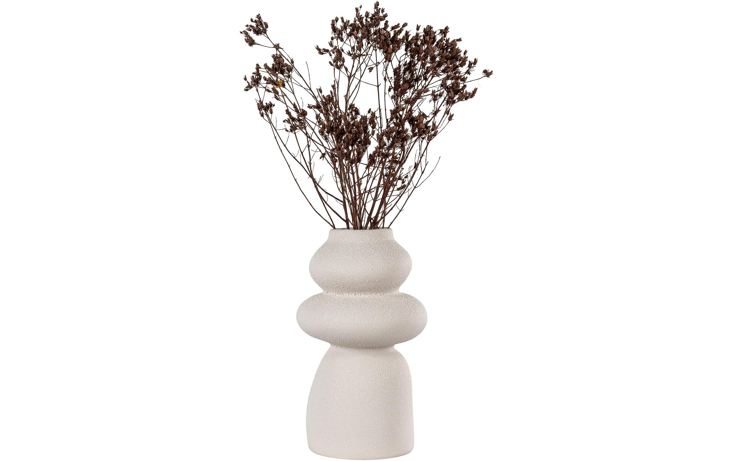 Vase rund 26.5 cm, BeigeBlumenvase