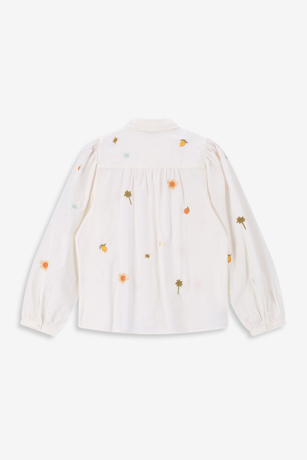 Witte blouse met embroidery