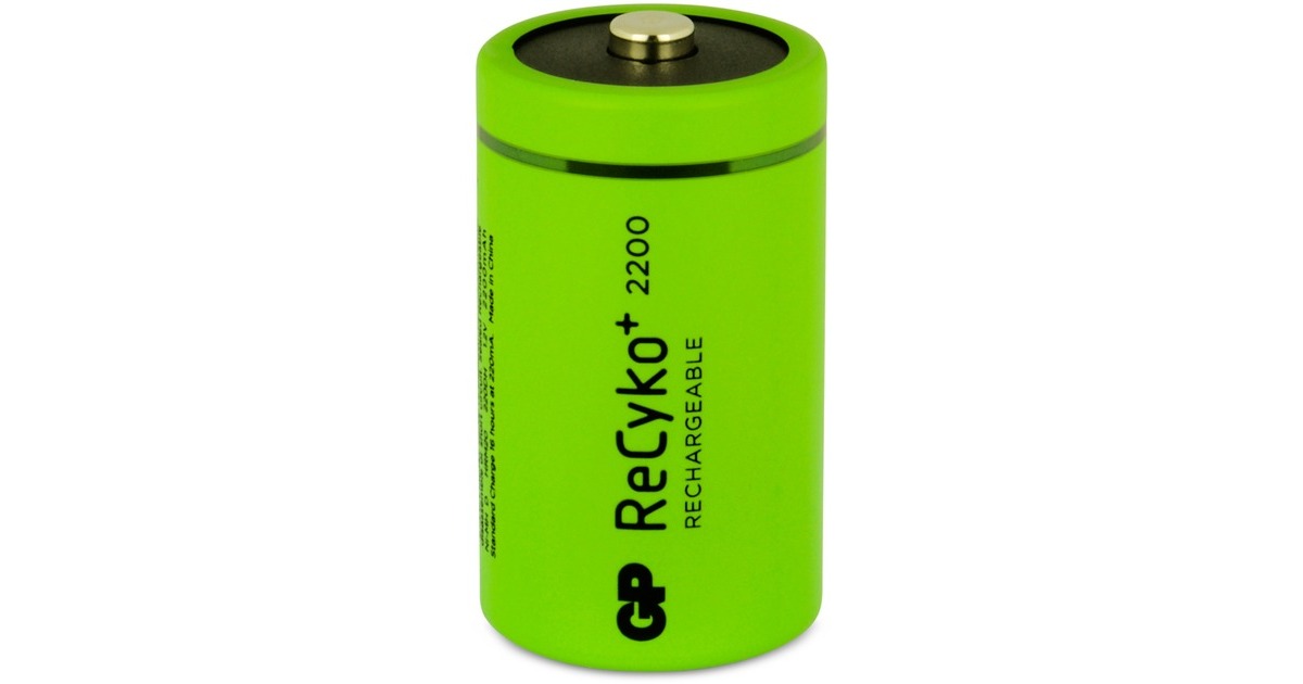 GP BatteriesReCyko+ D 2200 - 2 oplaadbare batterijen  (Groen)